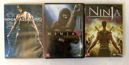 Dvd Colecao Ninja 3 Filmes - Original 